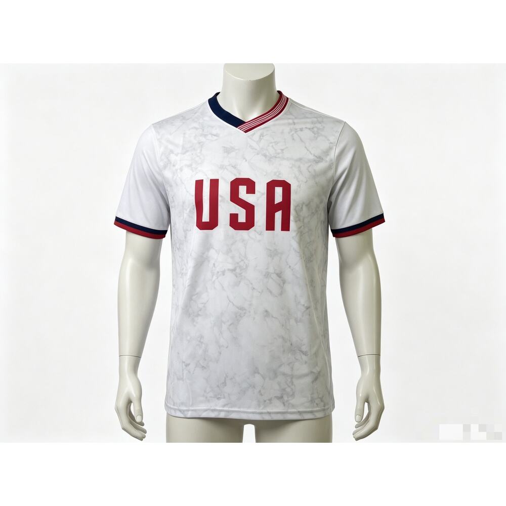 USA Soccer Jersey, Marble Pattern World Cup Fan Shirt for USMNT Fans